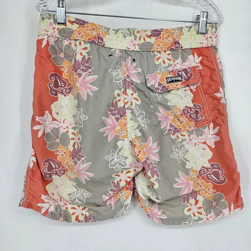 Vilebrequin Swim Trunks Mens Large Hawaiian Summer Beach Lined Shorts Floral